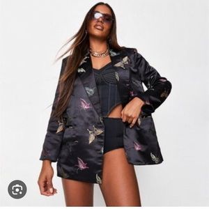 NWT Missguided butterfly blazer